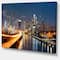 Designart - Philadelphia Skyline at Night - Cityscape Canvas Print